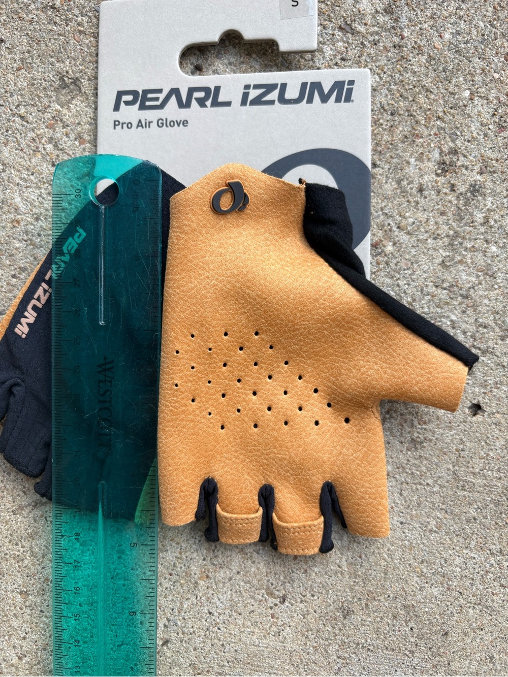 NWT Pearl Izumi Women’s PRO Air Gloves Black/Tan Small - Picture 5 of 6